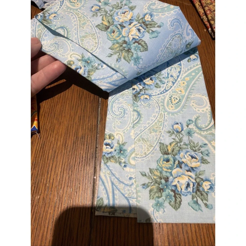 Vintage Fabric Remants: Sun, Bunnies, Florals Poinsettias